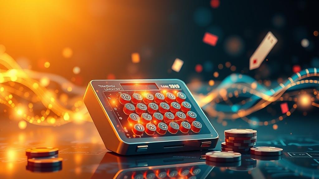 มือถือสลากกินแบ่งรัฐบาลพร้อมตัวเลขนำโชค