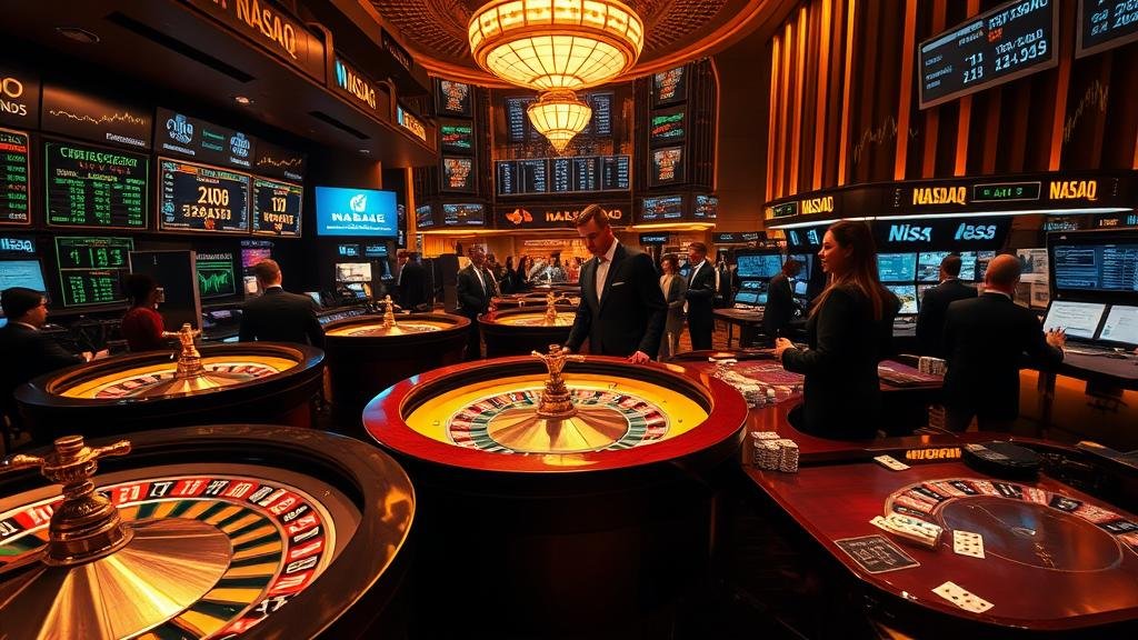 ผู้หญิงดีใจกับผลหวยหุ้นออนไลน์