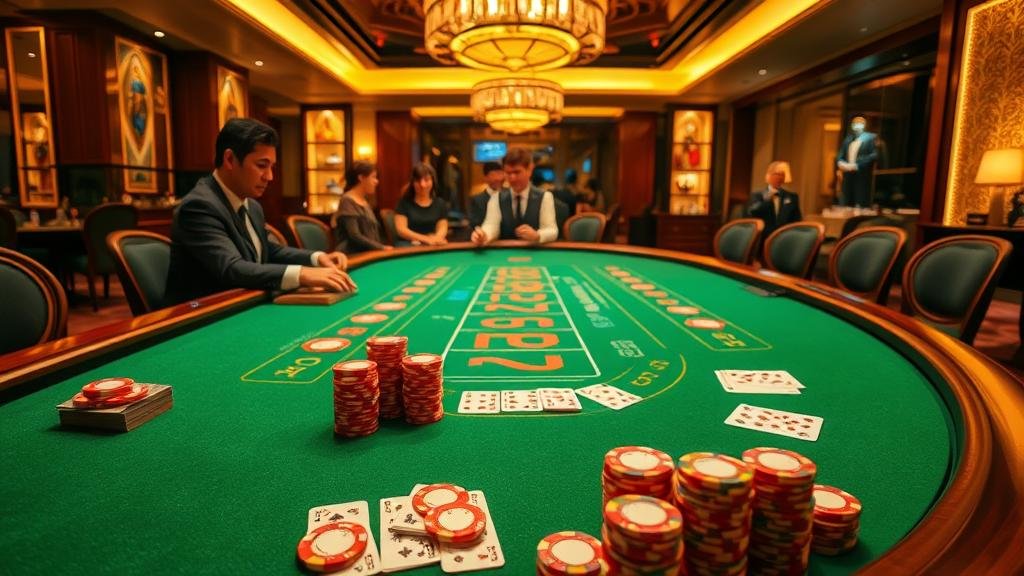 ภาพสัญลักษณ์การชนะในบาคาร่า