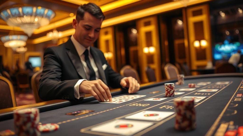 หน้าจอโทรศัพท์มือถือแสดงเค้าไพ่บาคาร่า