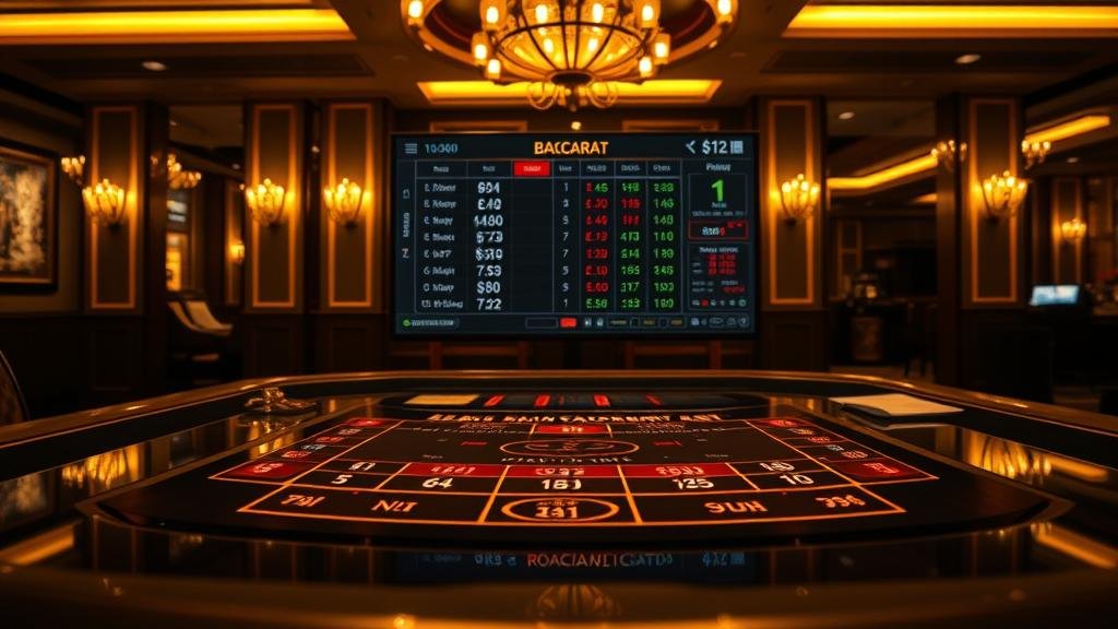 การเล่นบาคาร่าผ่านมือถือพร้อมชิปเดิมพันและกระดานคะแนน