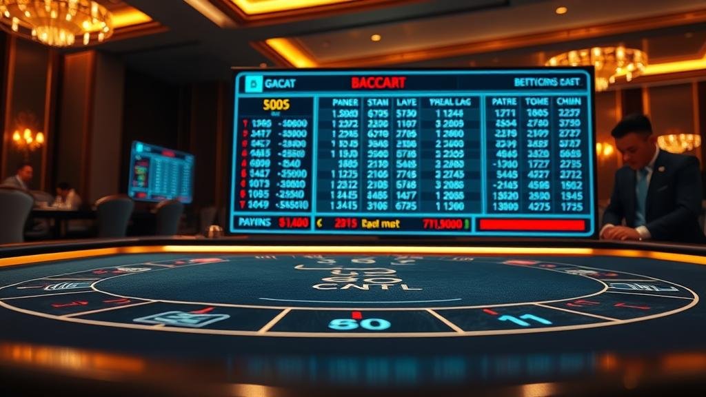 บาคาร่า: เทคนิคสแกนอัตราจ่าย BG, AG, Vivo พร้อมเคล็ดลับเลือกห้องทำกำไร