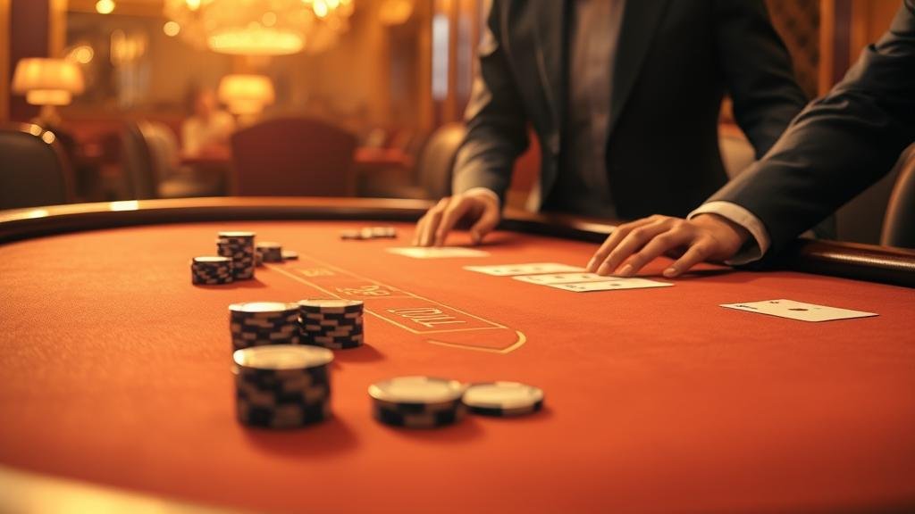 หน้าจอแท็บเล็ตแสดงสถิติการเล่นบาคาร่า