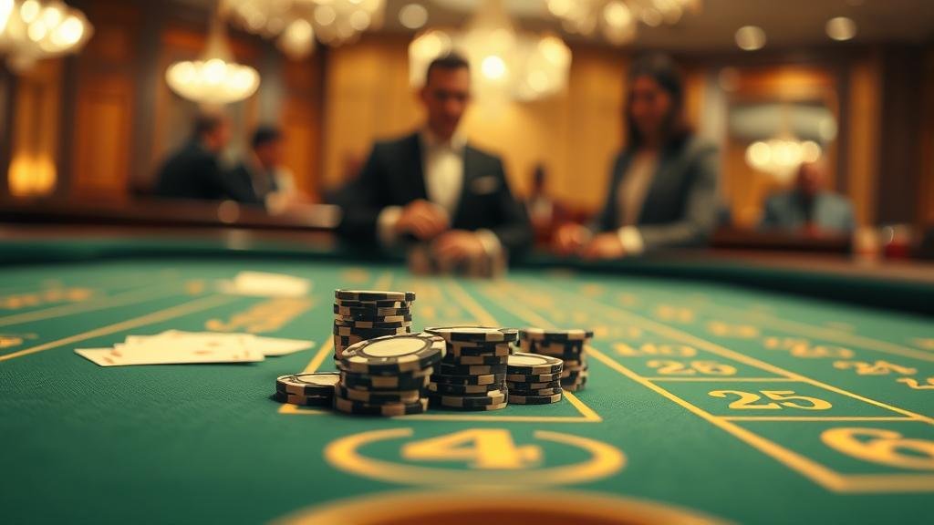 ดีลเลอร์สาวสวยจาก SA Gaming กับโต๊ะบาคาร่า