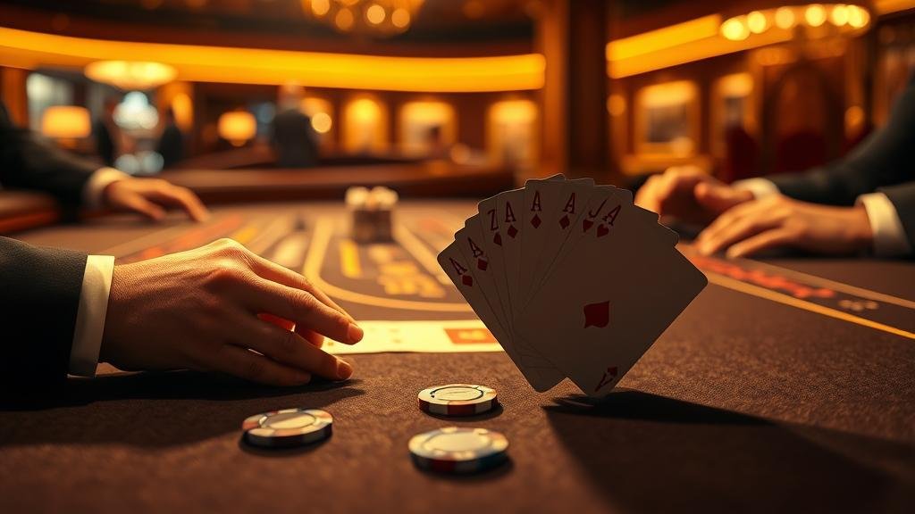 ตัวอย่างเค้าไพ่สายคงที่ในบาคาร่า