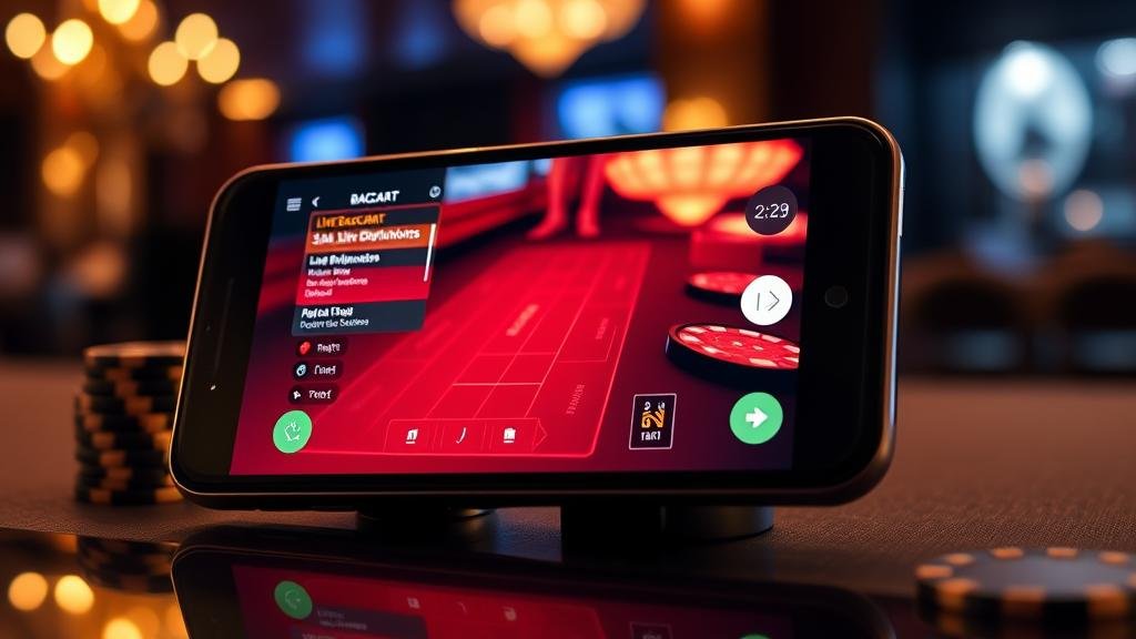 การเปิดไพ่บาคาร่าแบบสควีซบนมือถือ