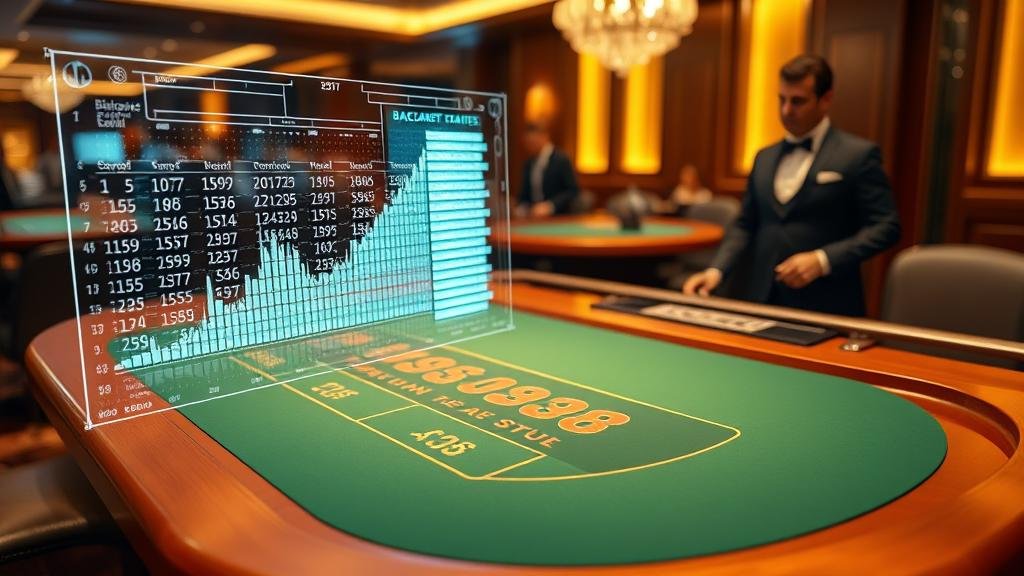 นักพนันมือโปรกำลังวิเคราะห์โต๊ะบาคาร่า