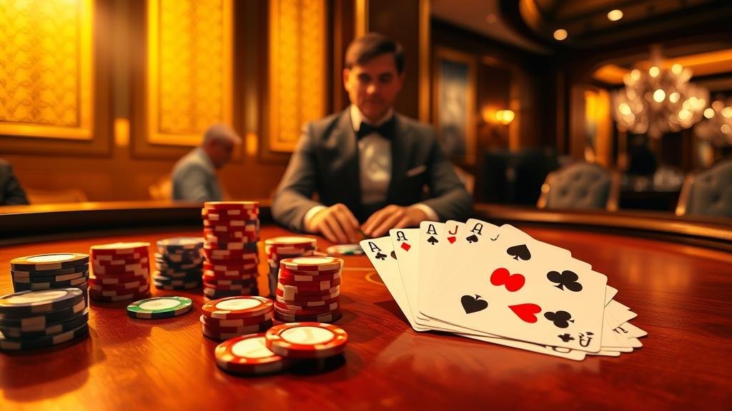 ผู้เล่นบาคาร่าที่กำลังใช้สมาธิ