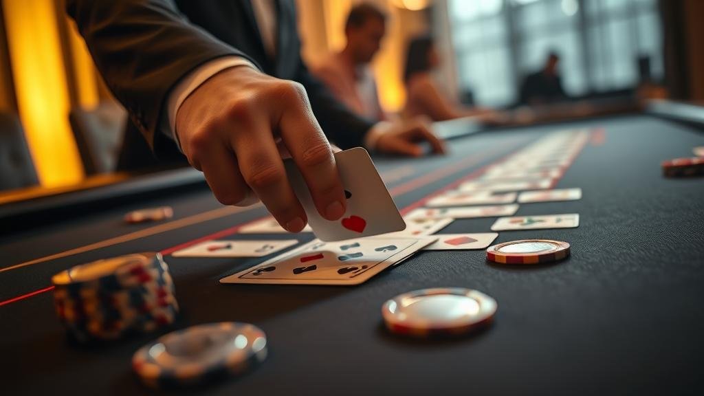 เทคนิคการเปิดไพ่บาคาร่า (Squeeze)