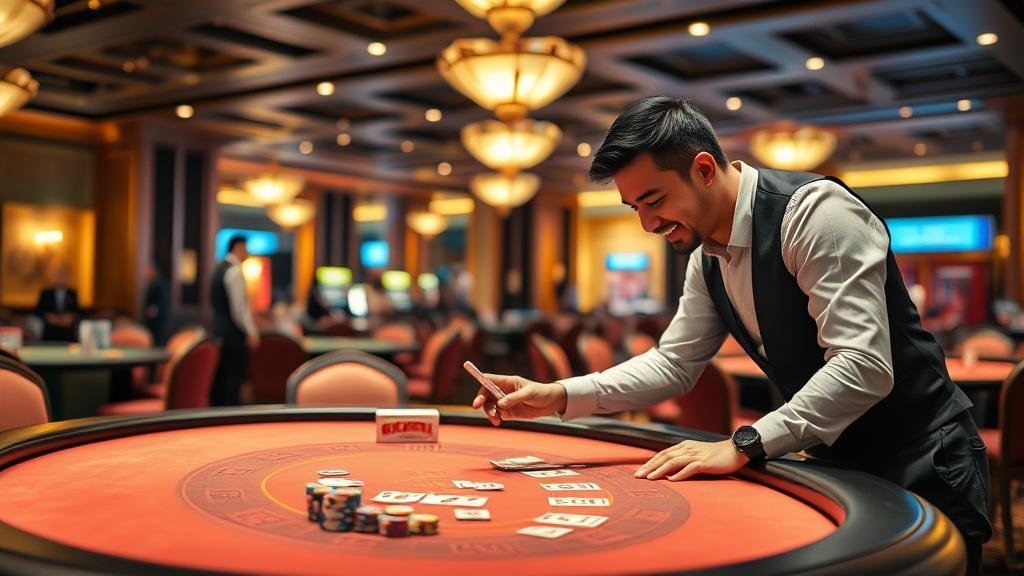 ตัวอย่างเค้าไพ่มังกรและสองตัดในบาคาร่า