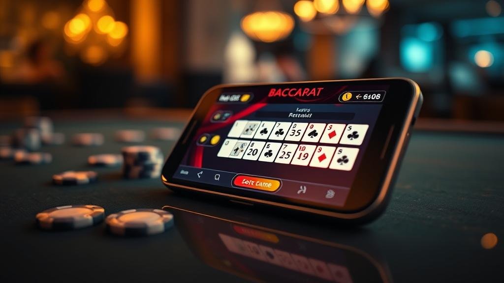 โต๊ะบาคาร่าพร้อมผลไพ่ออก