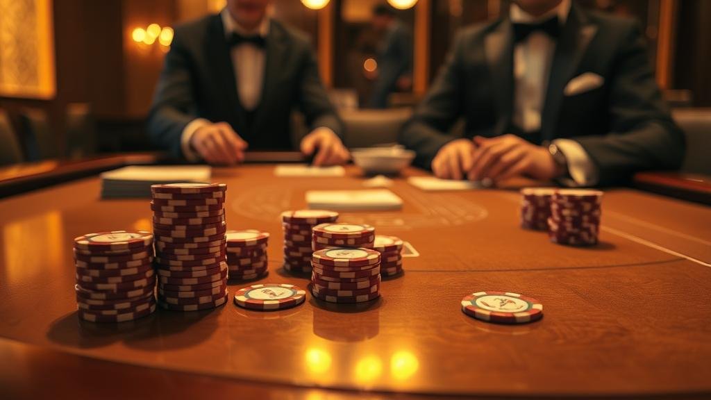 ภาพประกอบวิธีบันไดเงินในการเล่นบาคาร่า