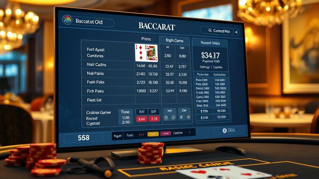 หน้าจอเกมบาคาร่า XPG พร้อมอัตราจ่ายพิเศษ