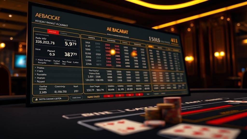 กราฟแสดงเทคนิคการเดินเงินบาคาร่า