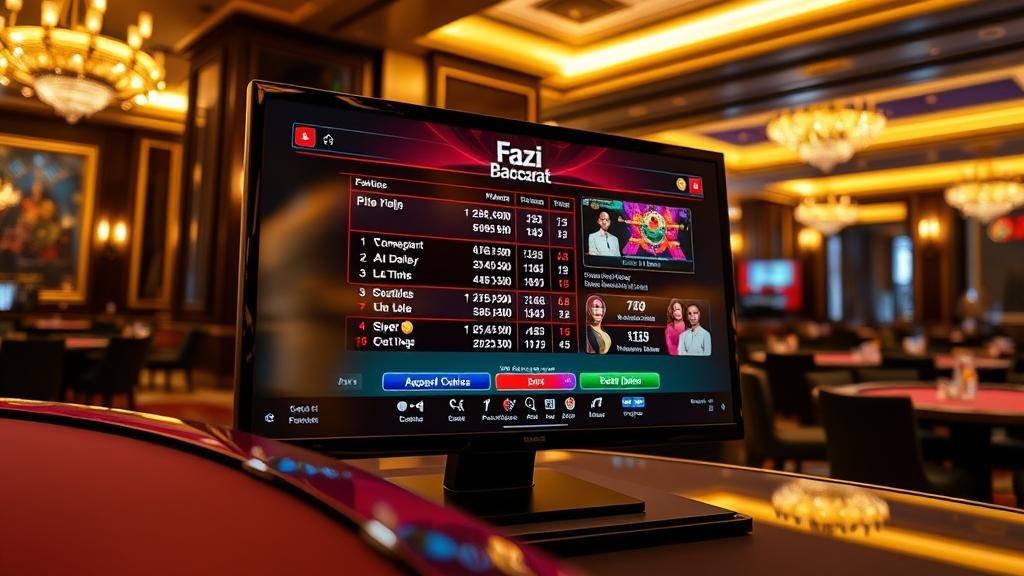 ตารางแสดงการบริหารงบประมาณการเล่นบาคาร่า