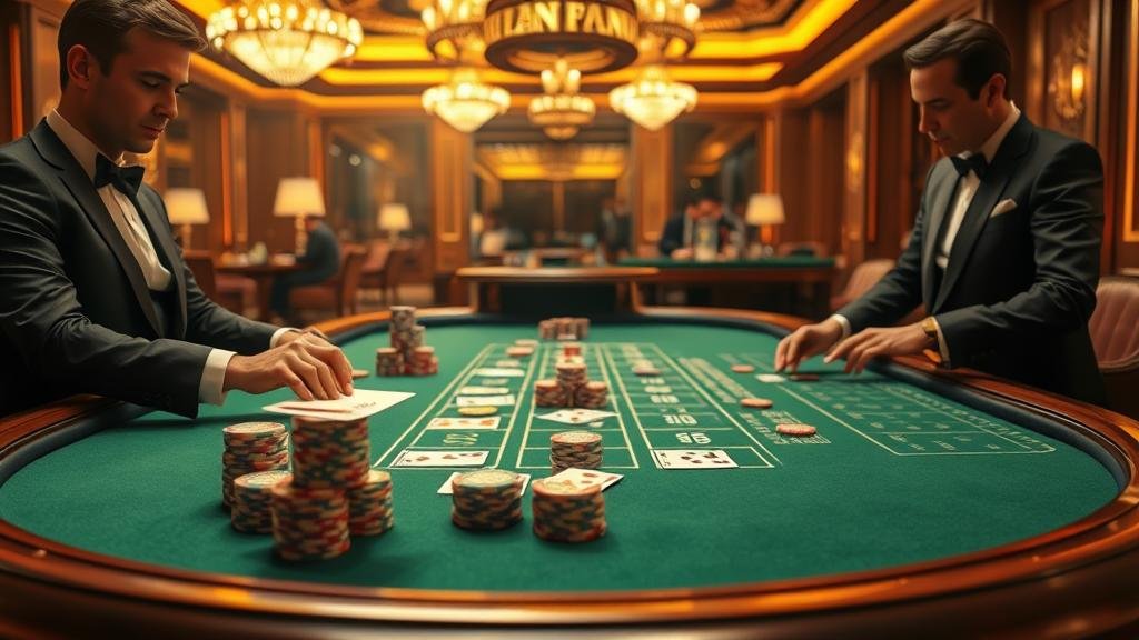 หน้าจอแอพพลิเคชั่นบาคาร่า แสดงสถิติและตัวเลือกการเดิมพัน