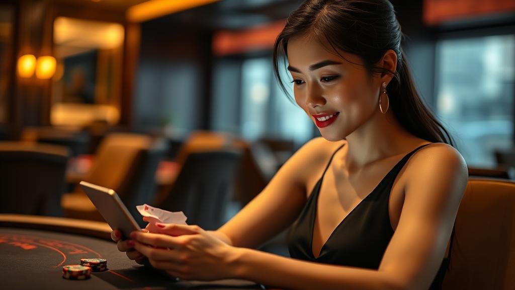 ภาพแสดงชัยชนะในเกมบาคาร่า