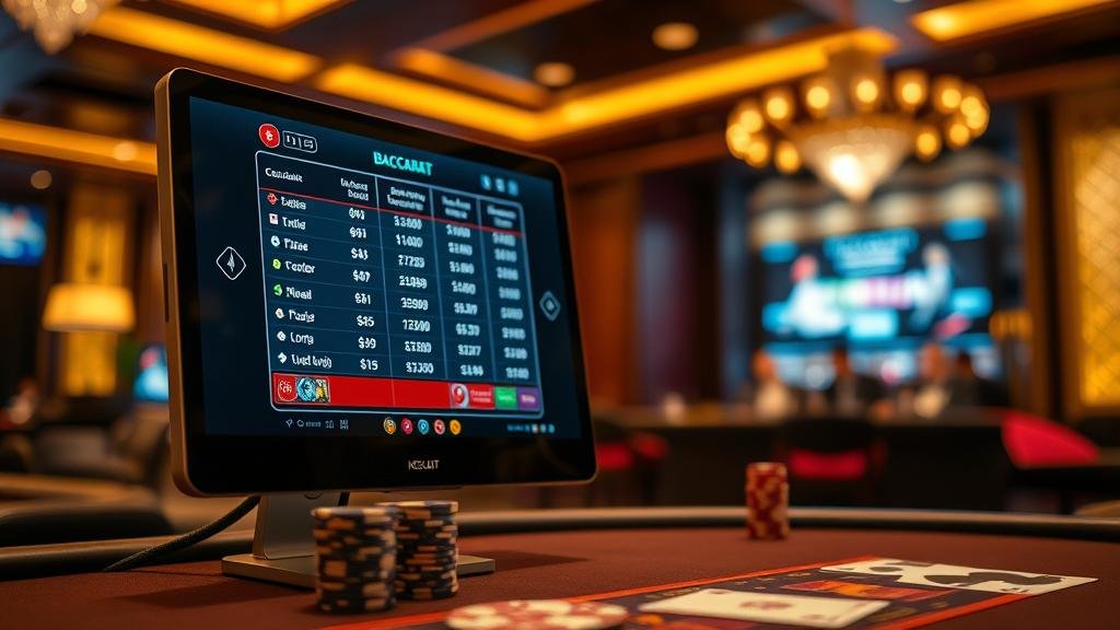 สถิติการออกไพ่บาคาร่า แสดงรูปแบบถนนต่างๆ