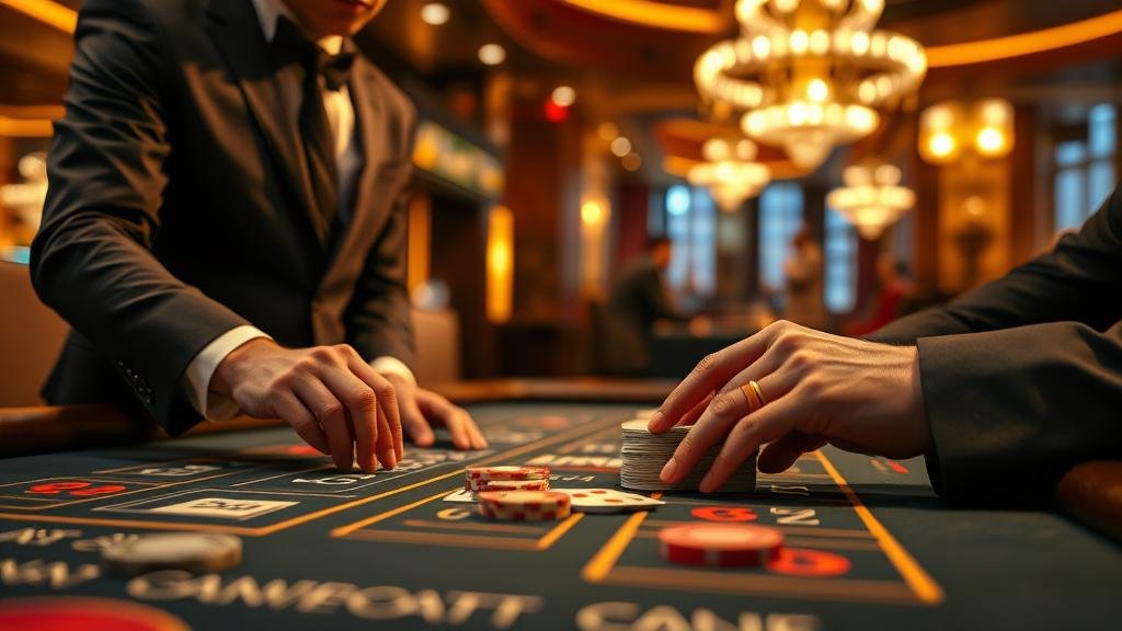 การอ่านเค้าไพ่บาคาร่าบนโต๊ะ