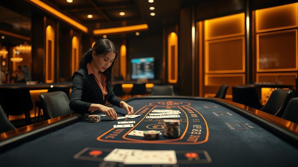 การเล่นบาคาร่าบนแท็บเล็ตพร้อมดูสถิติ