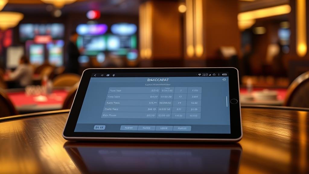 การบันทึกผลการเล่นบาคาร่าในสมุด