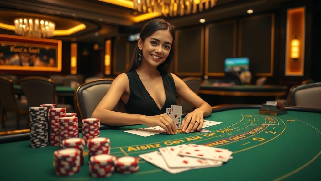 หน้าจอแสดงผลบาคาร่าพร้อมตารางสถิติและเค้าไพ่