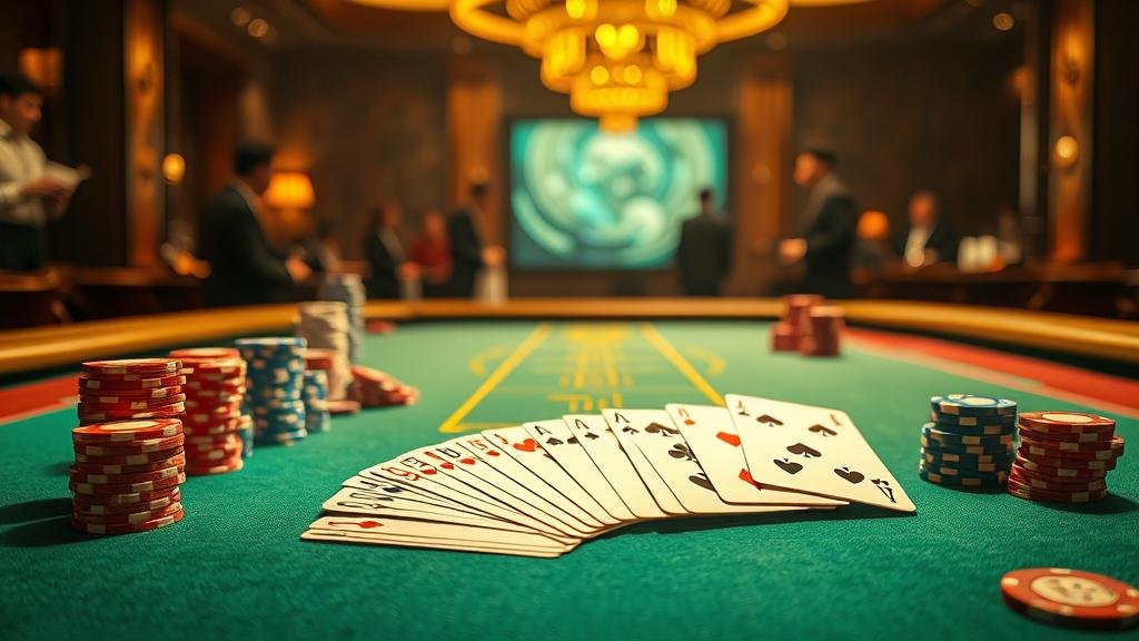 ภาพแสดงรูปแบบไพ่มังกรยาวในบาคาร่า