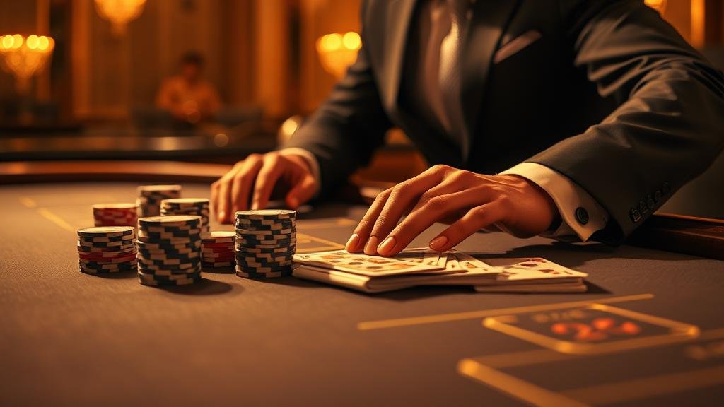 ไพ่บาคาร่าและชิปเดิมพัน