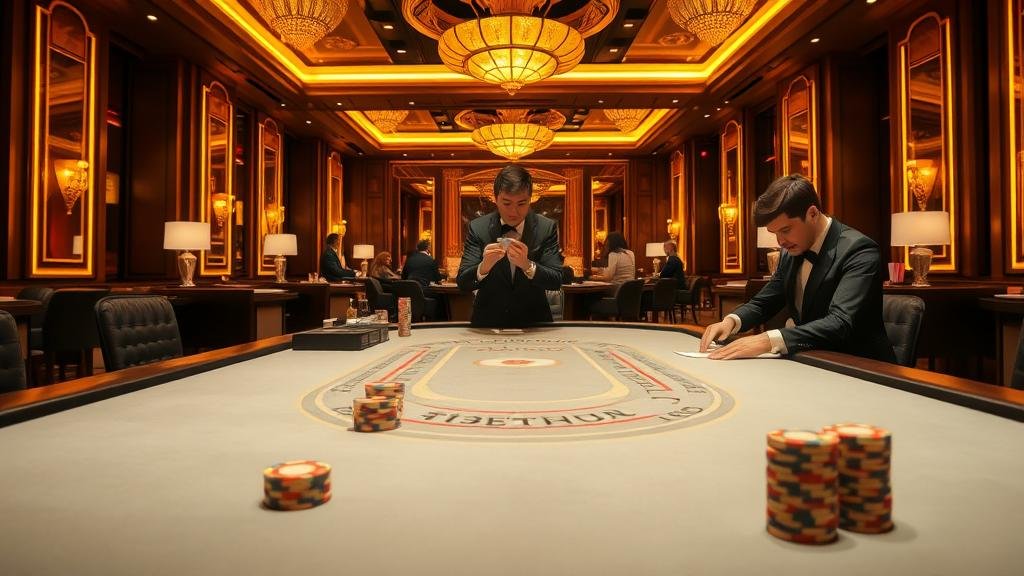 นักพนันมืออาชีพกำลังวิเคราะห์เกมบาคาร่า