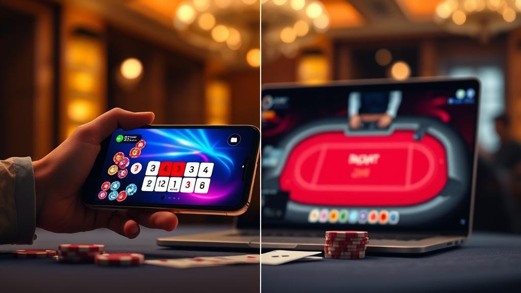 หน้าจอเกมบาคาร่าสดบนมือถือ