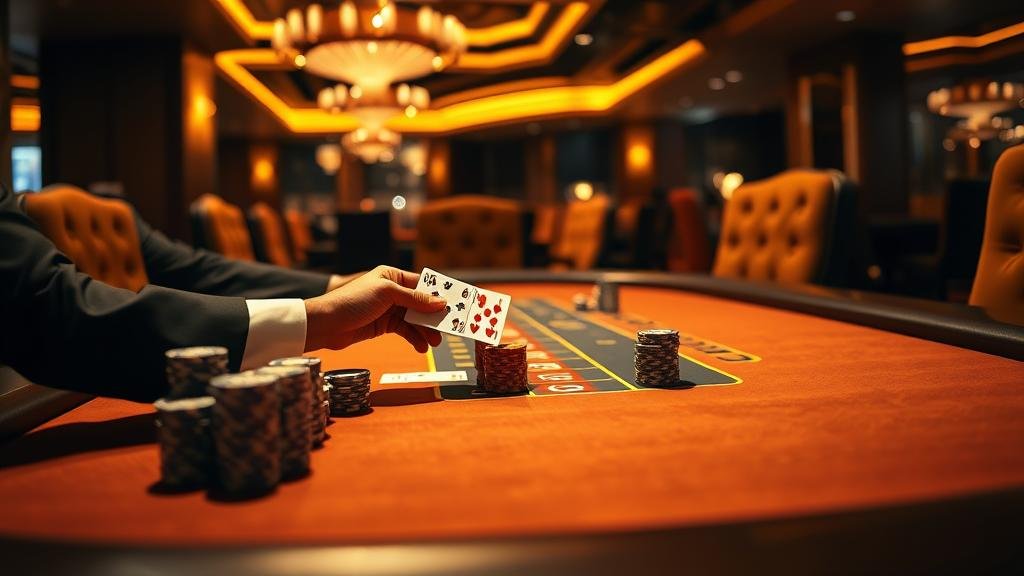 นักพนันมืออาชีพกำลังเล่นบาคาร่า