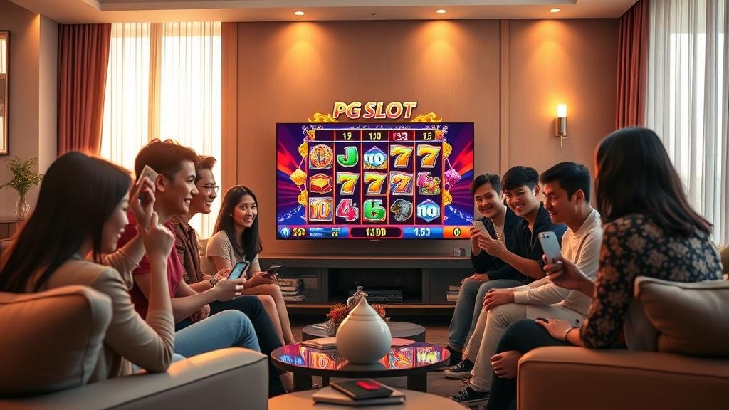 หน้าจอเกม PG Slot พร้อมโบนัส