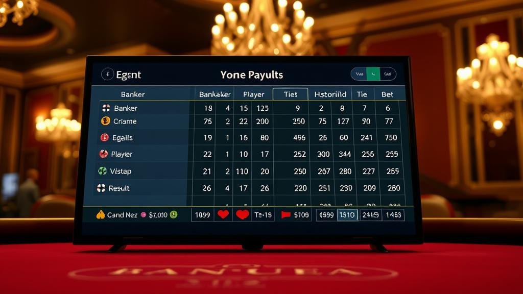 ภาพแสดงรูปแบบเค้าไพ่บาคาร่าที่นิยมใช้