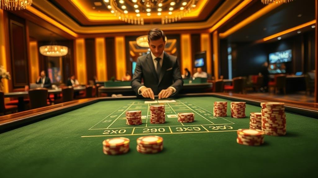 แผนภาพกลยุทธ์การเดินเงิน Martingale บาคาร่า