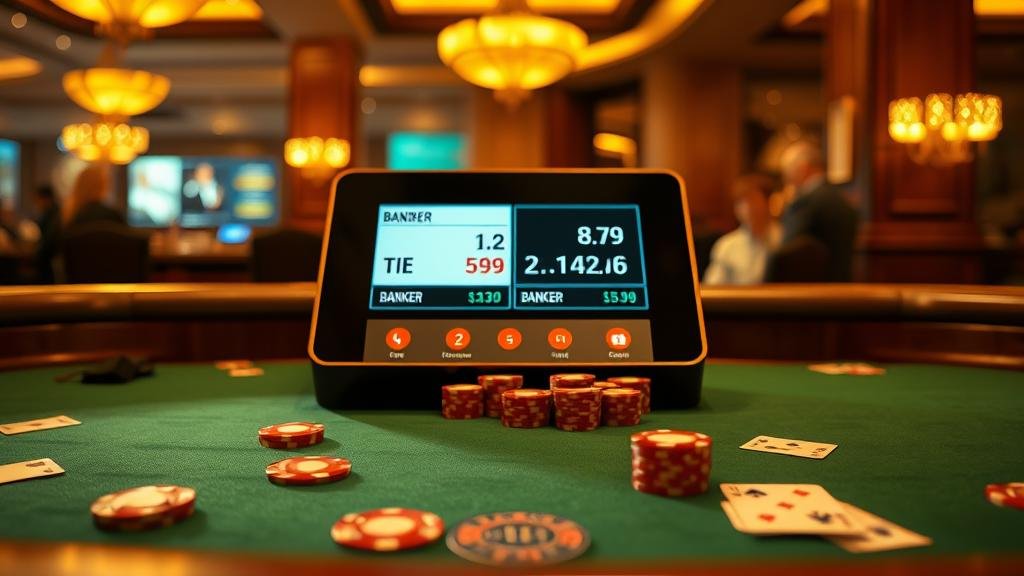 การเล่นบาคาร่าผ่านแท็บเล็ตพร้อมวิเคราะห์สถิติ