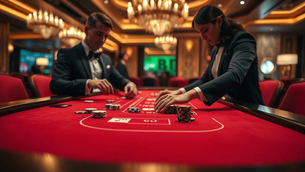 การดูสถิติและเค้าไพ่บาคาร่าบนแท็บเล็ต