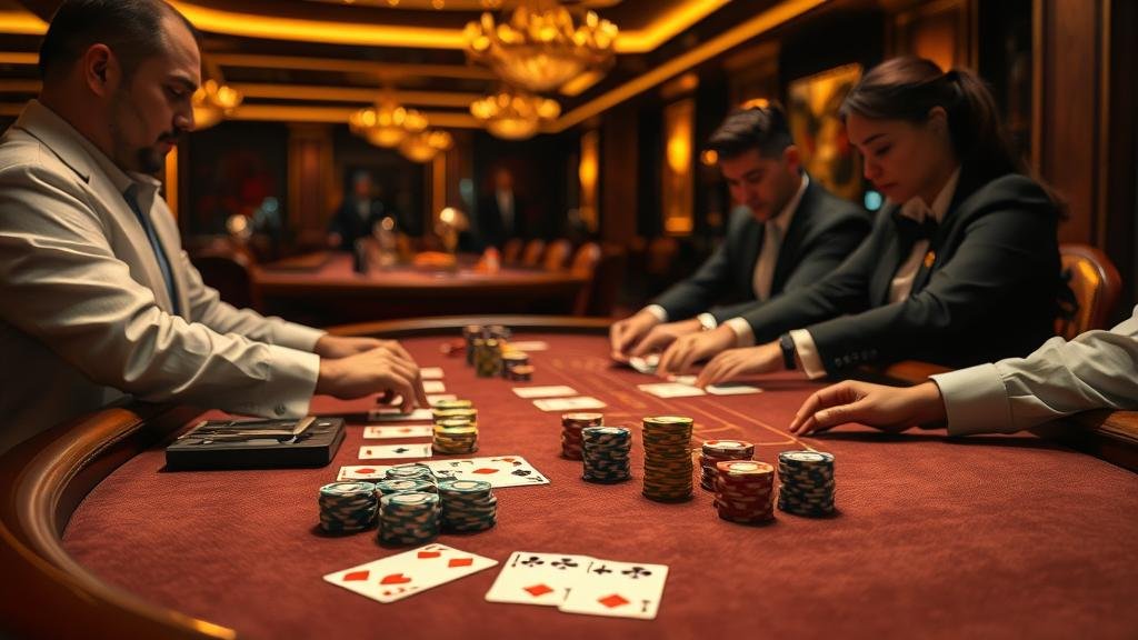 หน้าจอเกมบาคาร่าแสดงผลแต้ม