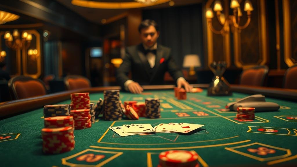 ผู้เล่นกำลังเลือกโต๊ะบาคาร่า