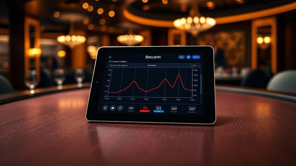 การแสดงผลถนนไม้ขีดในเกมบาคาร่า