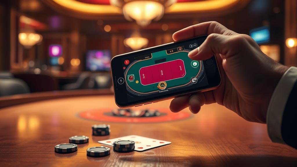 การเลือกห้องบาคาร่าสดบน iPad