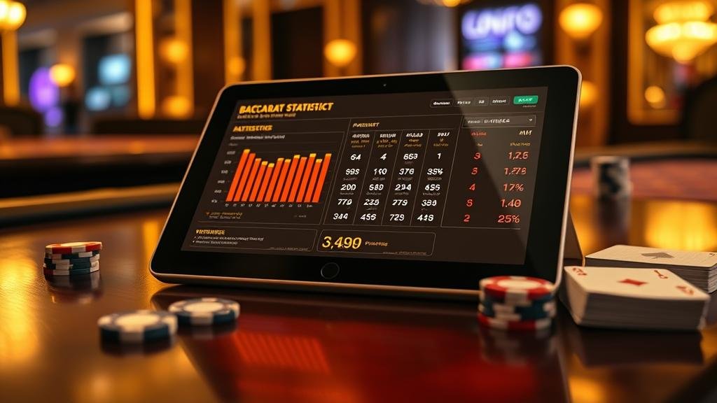 หน้าจอเกมบาคาร่าสด Ezugi พร้อมสถิติ