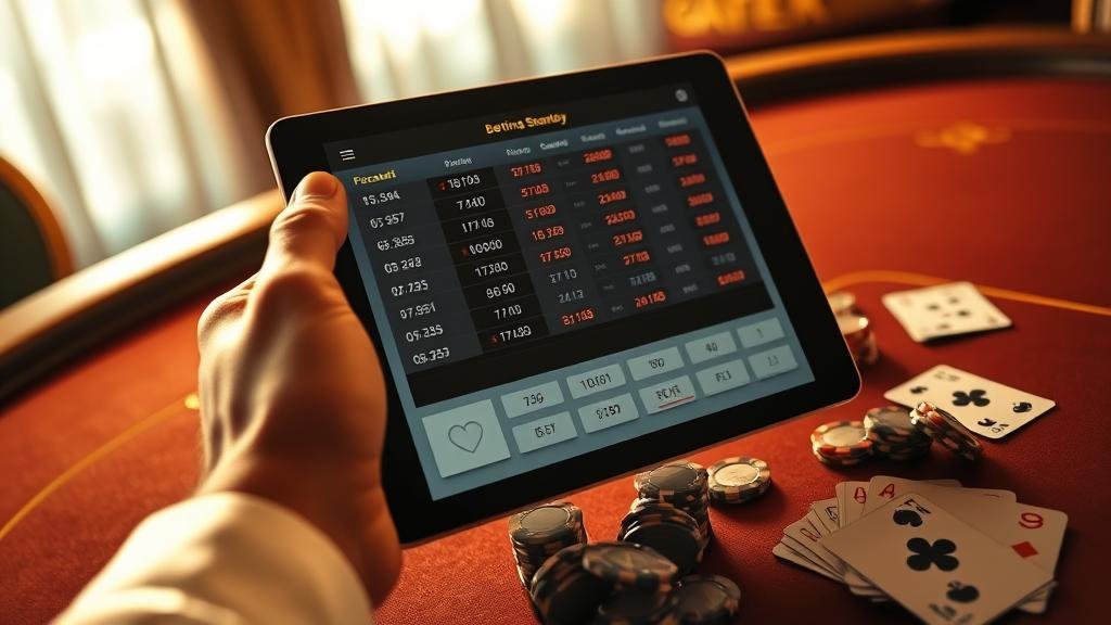 หน้าจอเลือกห้องบาคาร่าบนแอปพลิเคชันมือถือ