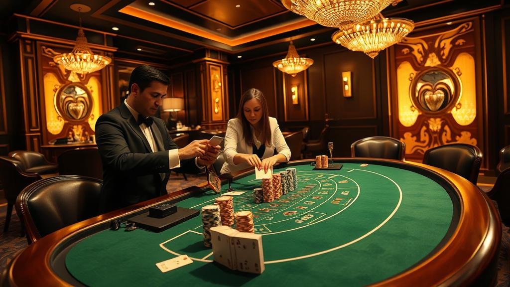 หน้าจอแสดงสถิติและเค้าไพ่บาคาร่า