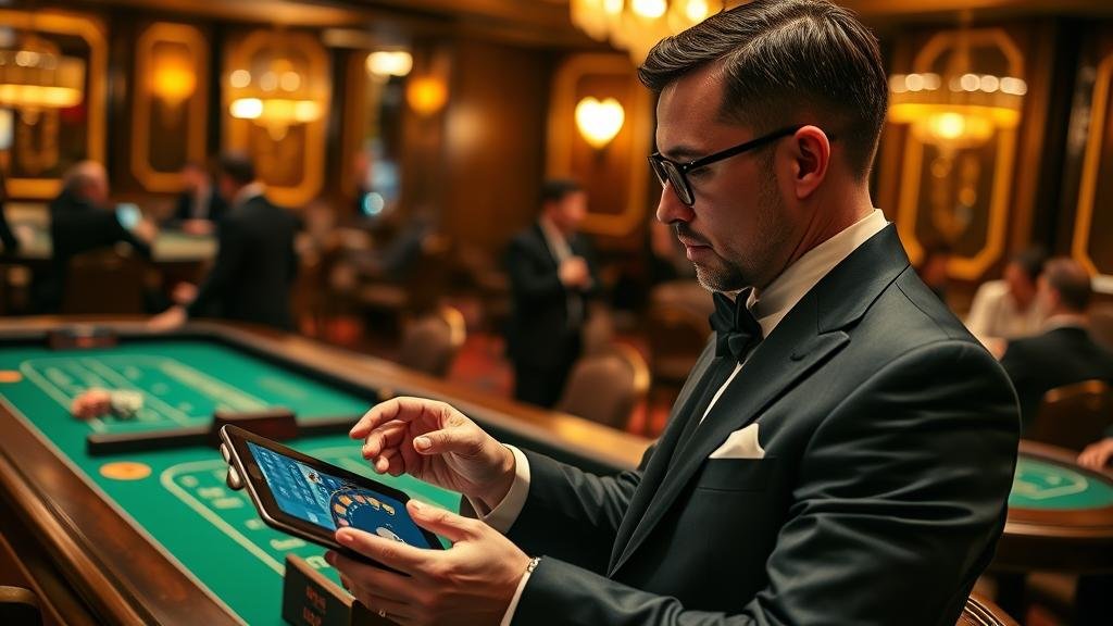 หน้าจอแสดงผลบาคาร่าแบบไม่มีค่าคอมมิชชั่นบนแท็บเล็ต