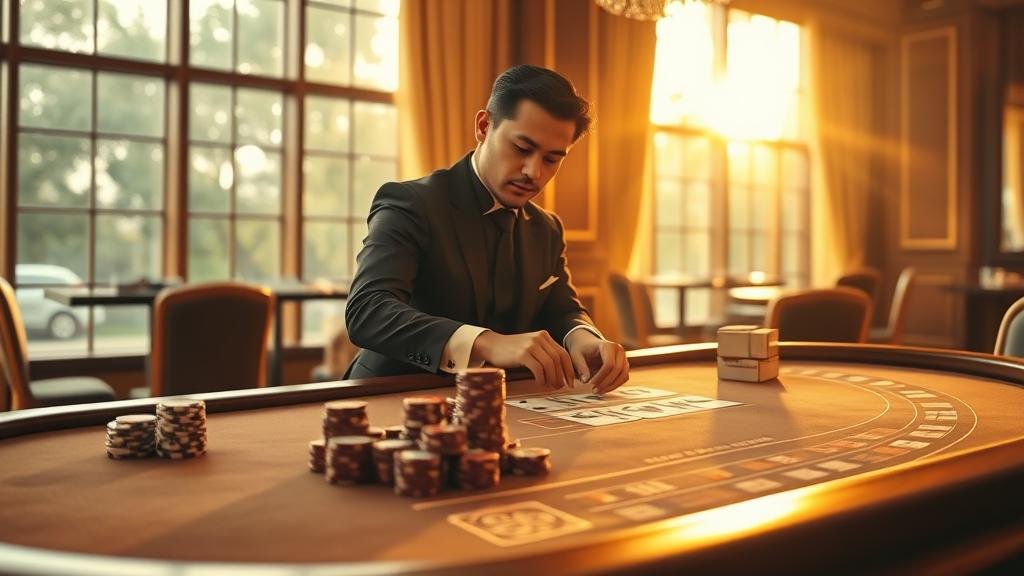 หน้าจอแสดงสถิติบาคาร่าบนแท็บเล็ต