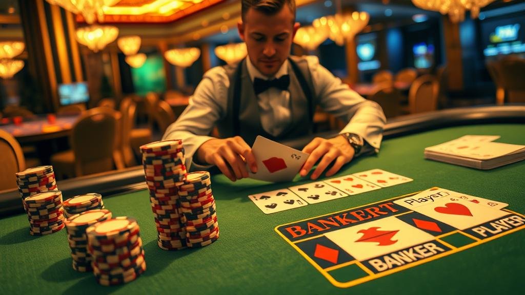 สตรีมเมอร์บาคาร่าสดกำลังเล่นเกม