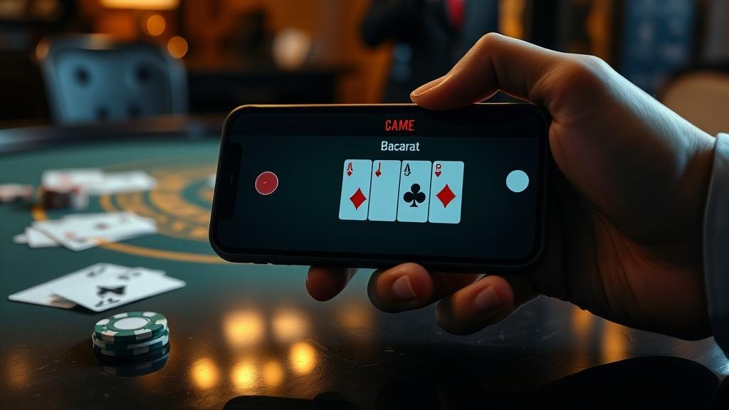 การใช้ iPad เล่นบาคาร่า