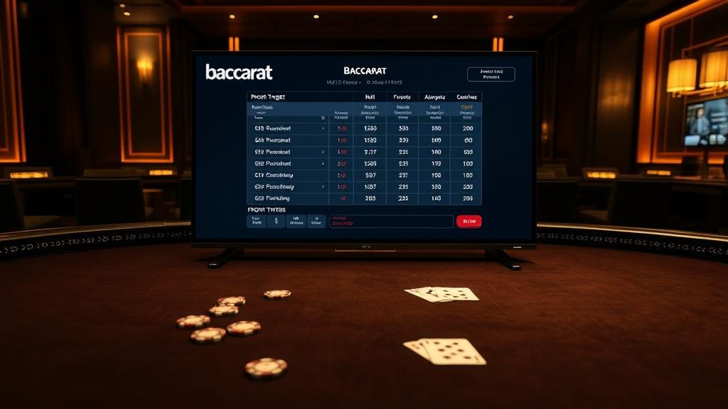 กราฟแสดงกลยุทธ์การเดินเงินบาคาร่า