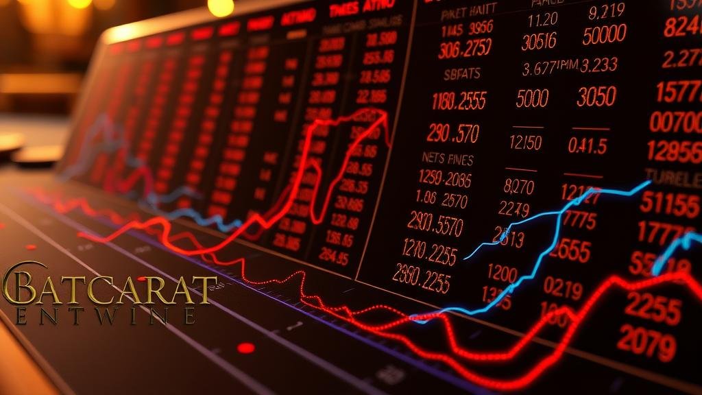 กราฟแสดงกลยุทธ์การเดินเงินบาคาร่า