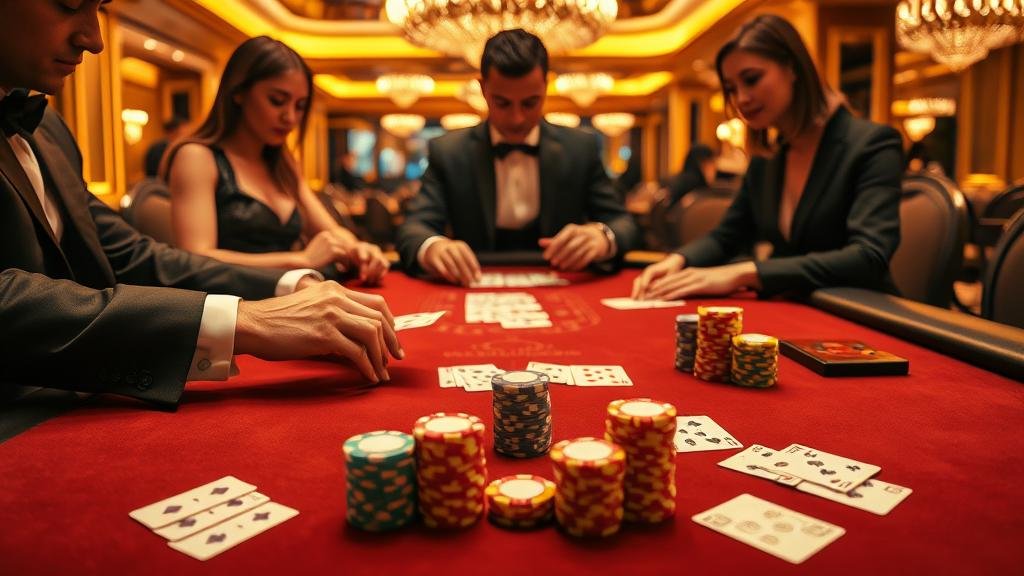 ตัวอย่างเค้าไพ่บาคาร่า: ถนนไม้ขีดและลูกปัด